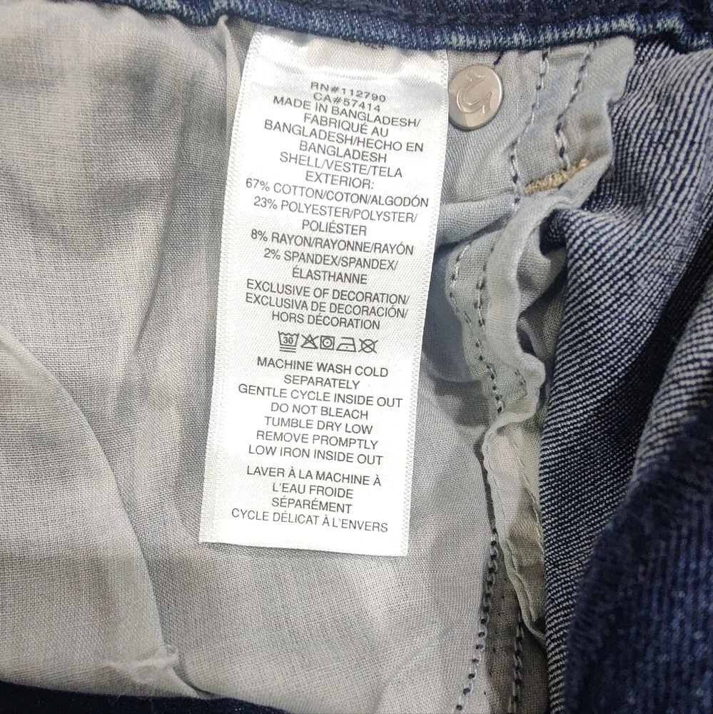 true religion rocco moto skinny style 700123 Medium Blizzard Wash‎ Size 36x32